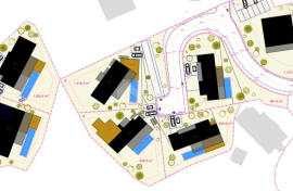 OPATIJA, MIHOTIĆI - građevinsko zemljište s idejnim planom za 7 ekskluzivnih villa s bazenom!!! PRILIKA!!!, Matulji, Tierra