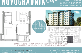 Novogradnja dvosoban manji stan 33.25m2 Kotor Varoš, Kotor Varoš, Appartamento
