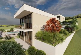 ISTRA, BRTONIGLA - Moderna kuća sa bazenom u izgradnji sa predivnim pogledom, Brtonigla, House