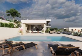 ISTRA, BRTONIGLA - Moderna kuća sa bazenom u izgradnji sa predivnim pogledom, Brtonigla, House