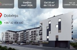 Dobrinja novogradnja prodaja dvosoban stan, Sarajevo Novi Grad, Apartamento