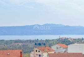 OPATIJA, BRSEČ - građevinsko zemljište od 1100m2 s direktnim pogledom na more na mirnom mjestu, Mošćenička Draga, Arazi
