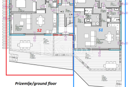 Tribunj-**NOVOGRADNJA** S2 stan u prizemlju s vrtom , pogled na more, Tribunj, Appartement