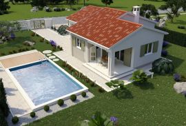 Istra, Labin, nova kuća za odmor sa bazenom, Labin, Kuća