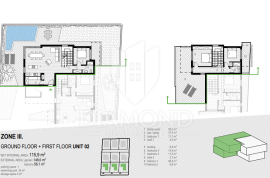 Novigrad, moderan dvoetažni stan sa bazenom, Novigrad, Wohnung