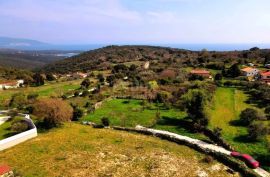 ISTRA, KAVRAN Građevinsko zemljište s građevinskom dozvolom - POGLED NA MORE!!, Marčana, Terra