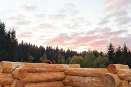 RAVNA GORA, predivna drvena kuća od ariša okružena šumom i potokom, Ravna Gora, House