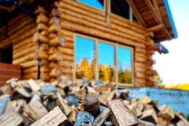 RAVNA GORA, predivna drvena kuća od ariša okružena šumom i potokom, Ravna Gora, Casa