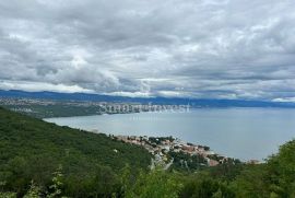 KOLAVIĆI, odličan teren s idejnim projektom te panoramskim pogledom na more, Opatija - Okolica, Γη