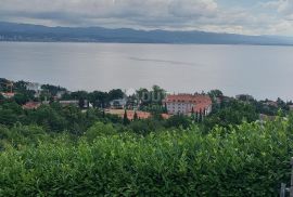 OPATIJA, LOVRAN, LIGANJ- građevinsko zemljište 1358m2 s panoramskim pogledom na more, Lovran, Γη