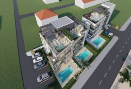 ZADAR, SUKOŠAN - Luksuzan stan s bazenom u izgradnji 1. red do mora CS02, Sukošan, Appartamento
