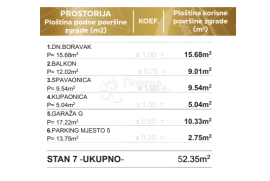 Vrhunski stan u novogradnji - 1S+DB - S7, Zadar, Flat