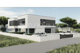 Medulin, moderna dvojna kuća oznake B - 120 m2 sa zelenom površinom  od 250 m2, Medulin, Haus