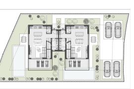 Medulin, moderna dvojna kuća oznake B - 120 m2 sa zelenom površinom  od 250 m2, Medulin, Haus