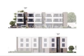 Pula, Valdebek - vrhunski trosobni stan u novogradnji u prizemlju s vrtom A, NKP 55 m2, Pula, Apartamento