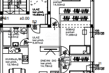 SUKOŠAN, ZADAR - S2 - Trosoban stan novogradnja, Sukošan, Apartamento