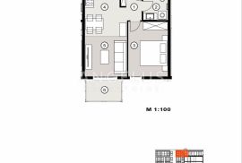 Split, Žnjan  -  jednosoban stan u NOVOGRADNJI, 39.53 m2, Split, Wohnung