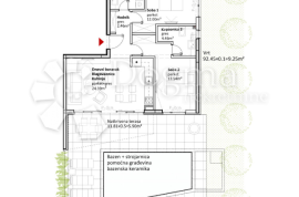 Sukošan - 1. red do mora - Luksuzan dvosoban stan, Sukošan, Apartamento