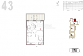 TROGIR-NOVOGRADNJA –JEDNOSOBNI STAN 3.KAT (S43), Trogir, Appartement