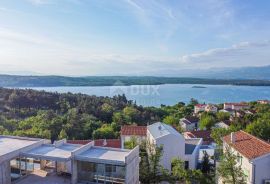 OTOK KRK, KLIMNO - građevinsko zemljište 1040m2 samo 300 metara od mora s pogledom na more, mirna lokacija, Dobrinj, Arazi