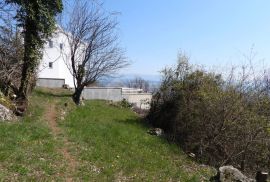 OPATIJA, BREGI - građevinski teren 1831m2 s panoramskim pogledom na more za obiteljsku kuću / villu / apartmane / kuću za iznajmljivanje sa bazenom / kuću za odmor sa bazenom, Matulji, Zemljište