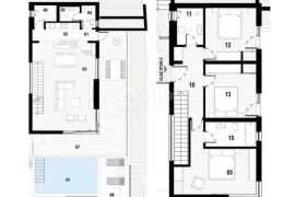 KASTAV - 163 m2, novogradnja s bazenom, Kastav, شقة