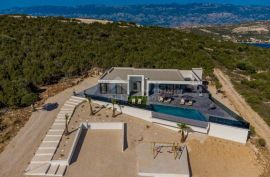 OTOK PAG, NOVALJA - luksuzna duplex vila na prostranoj okućnici s pogledom na more, Novalja, Famiglia