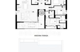 KASTAV, RUBEŠI- LUKSUZNI PENTHOUSE 145 m2 - NOVOGRADNJA s pogledom na more, stan 3, Kastav, Flat