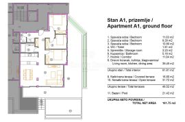 OPATIJA, luksuzna novogradnja 3S+DB, s privatnim bazenom i pogledom na more (A1), Opatija, Apartamento