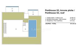OPATIJA, luksuzan penthouse 3S+DB, s krovnim bazenom i pogledom na more (S3), Opatija, Appartamento