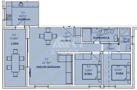 Banjole, Volme - Ap A5, 2 sobe, 82 m2, 300m od mora, Medulin, Apartamento