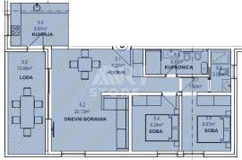 Banjole, Volme - Ap A5, 2 sobe, 82 m2, 300m od mora, Medulin, Daire