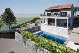 KOSTRENA, nova kuća s bazenom i pogledom na more na mirnoj lokaciji!, Kostrena, Famiglia