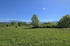 ISTRA, PIĆAN - Zemljište s građevinskom dozvolom i otvorenim pogledom na Učku, Pićan, Arazi