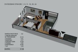 Nov dvosoban stan sa PDV-om u centru ID#1606, Niš-Mediana, Apartamento