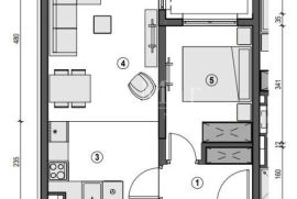 Novogradnja, Špansko - 46,26 m2, Zagreb, شقة