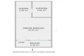 STAN, PRODAJA, ZAGREB, DONJI GRAD, 18 m2, GARSONIJERA, Donji Grad, Appartement