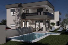 ISTRA, MEDULIN - Moderna duplex kuća sa bazenom!, Medulin, House