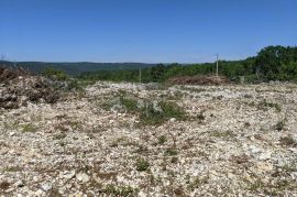 Labin, Građevinsko zemljište s pogledom na more 1075 m2, Labin, Zemljište