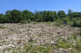 Labin, Građevinsko zemljište s pogledom na more 1075 m2, Labin, Zemljište