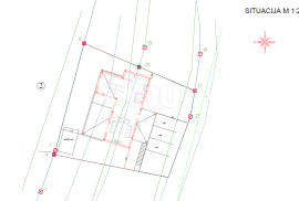 ISTRA, GROŽNJAN - Građevinsko zemljište s projektom za 3 kuće i panoramskim pogledom, Grožnjan, Земля