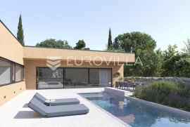 Istra, Žminj - kvalitetna nova prizemna kuća na mirnoj lokaciji s bazenom 42 m2, NKP 145 m2, Žminj, Casa