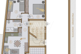 Pula, Veruda - Stan 1, 2 sobe, terasa, parking, 57 m2, Pula, شقة