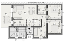 Pula, Valdebek - Stan ZG3A, 89m2, 3 sobe, terasa, 2 parking, Pula, Apartamento