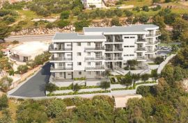Trogir, Seget - stan u NOVOGRADNJI sa pogledom na more, 57.99 m2, Seget, Kвартира