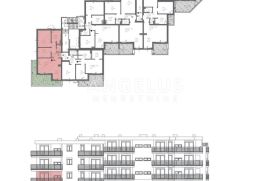 Trogir, Seget - stan u NOVOGRADNJI sa pogledom na more, 52.84 m2, Seget, Wohnung