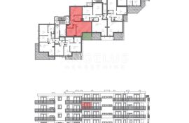 Trogir, Seget - stan u NOVOGRADNJI sa pogledom na more, 54.55 m2, Seget, Διαμέρισμα