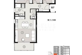 Split, Žnjan  -  trosoban u NOVOGRADNJI, 75.01 m2, Split, شقة