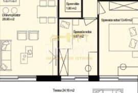 Dvosobni stan (2SZ) s vrtom - samo 1 km od mora, Poreč, Appartment