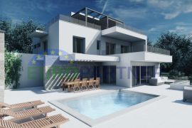 Moderna vila s bazenom i prekrasnim pogledom na more, Čiovo, Trogir, Casa